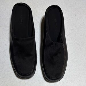 Easy Spirit Women’s Black Slip-On Loafers Low Heel Leather Size 9 1/2